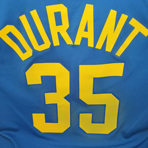 NBA Youth M 10/12 T-shirt Blue Golden State Warrio - Picture 5 of 7